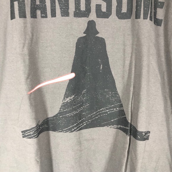 Tall Darth and Handsome Graphic T-Shirt SZ XL - Picture 4 of 4